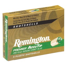 Remington Ammunition 20496 Premier AccuTip  20 Gauge 2.75 Sabot Slug Shot 5 Per Box 20 Cs