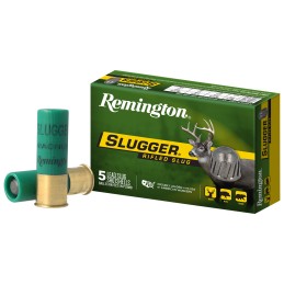 Remington Ammunition 20270 Slugger  12 Gauge 3 1 oz Rifled Slug Shot 5 Per Box 50 Cs