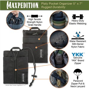 Platy Pocket Organizer 5x7 Grn