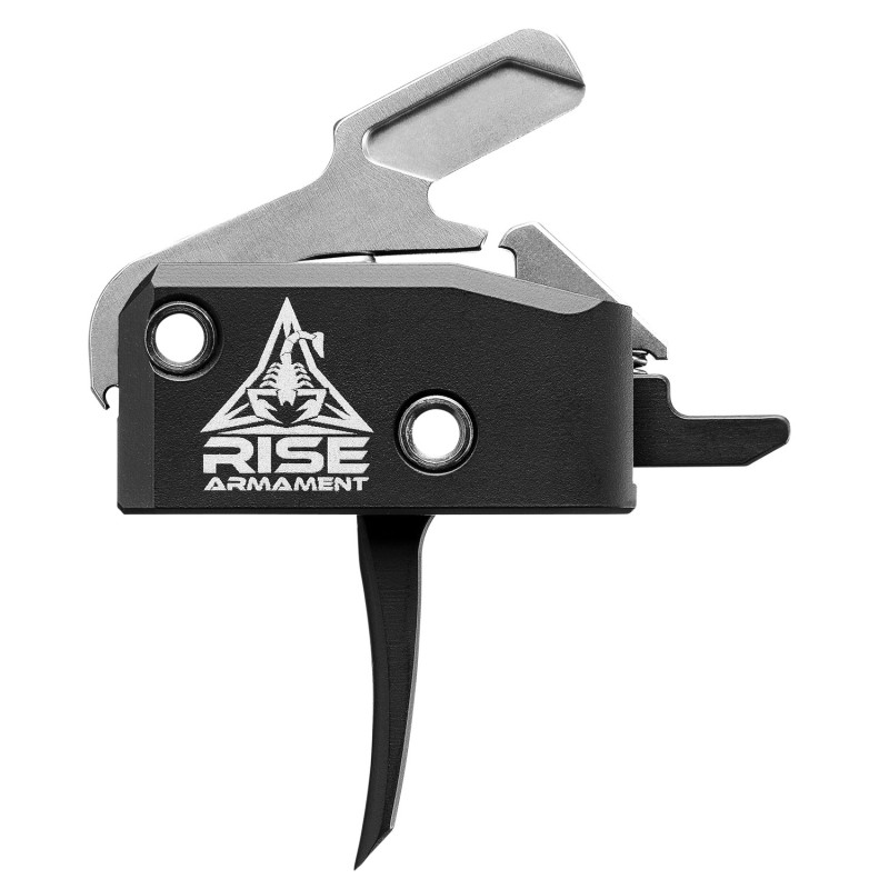 Rise Armament RA434BLKAWP RA434 High Performance SingleStage Flat Trigger with 3.50 lbs Draw Weight  Black Hardcoat Anodized Fin