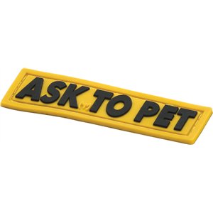 Ask To Pet Patch Full Color