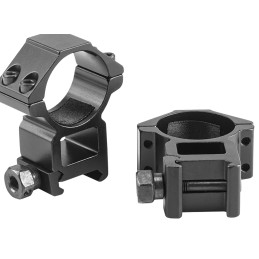 Riton Optics X1H Scope Rings  Matte Black 1 High