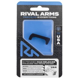 Rival Arms RA72G002A Magazine Release  Glock Gen4 Extended Hard Black Anodized Aluminum