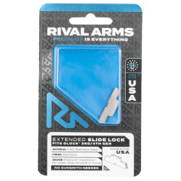 Rival Arms RA80G001D Slide Lock  Extended Stainless Steel for Glock Gen34