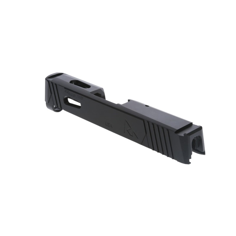 Rival Arms RARA10P002A Precision Slide  with FrontRear Serrations  RMS Cuts QPQ Black 416R Stainless Steel for Sig P365