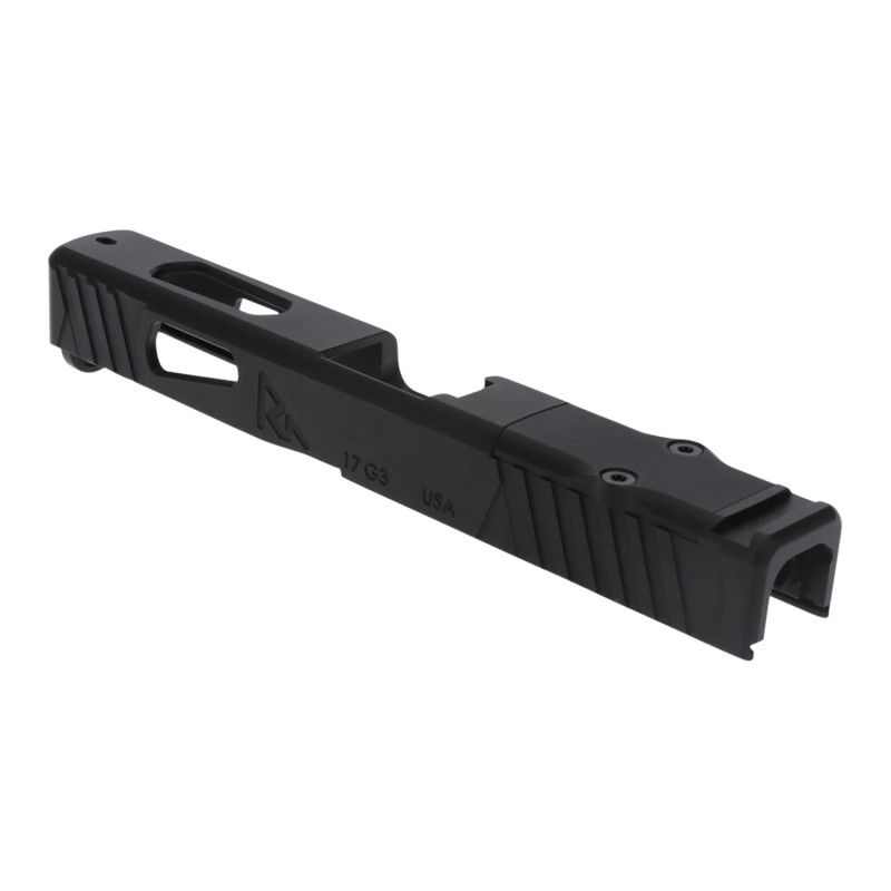 Rival Arms RARA10P102A Precision Slide  with Front  Rear Serrations QPQ Black 416R Stainless Steel for Sig P365XL