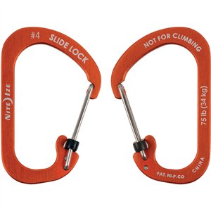 Carabiner SlideLock No4 Orange