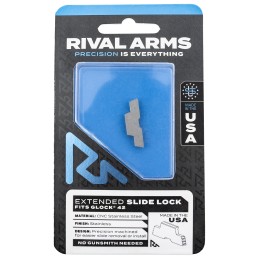 Rival Arms RARA80G004D Slide Lock  Extended Polished Stainless for Glock 42