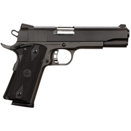 Rock Island 51431 Rock Standard FS 45 ACP Caliber with 5 Barrel 81 Capacity Overall Black Parkerized Finish Steel Beavertail Fra