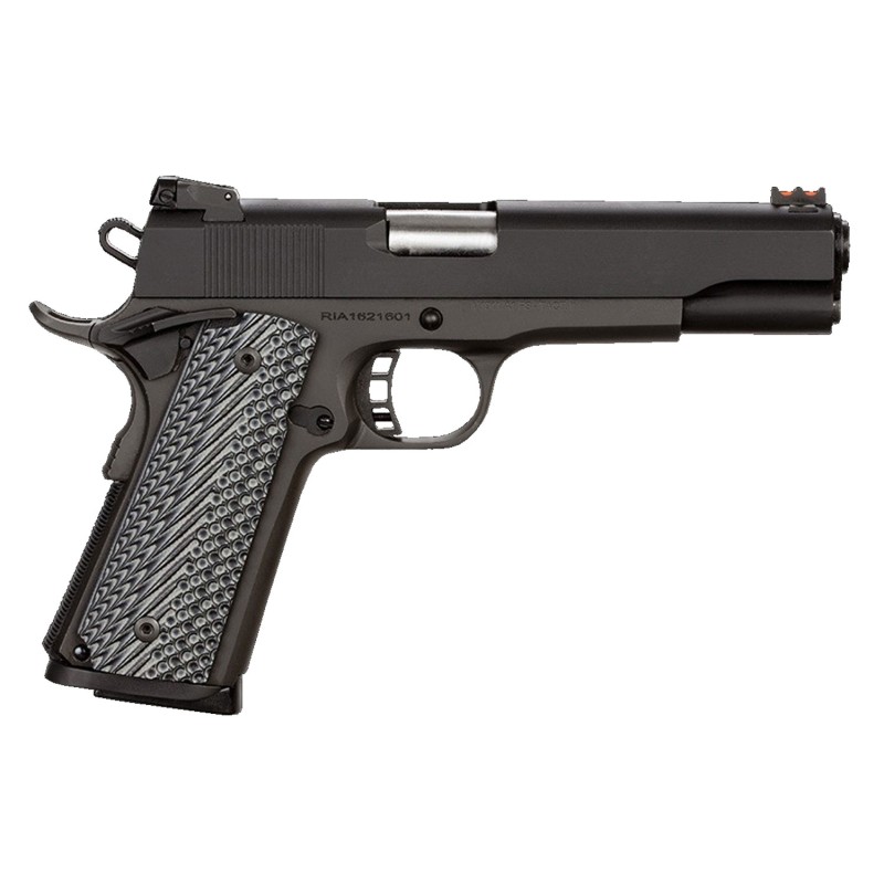 Rock Island 51486 Rock Ultra FS 45 ACP Caliber with 5 Barrel 81 Capacity Overall Black Parkerized Finish Steel Beavertail Frame 