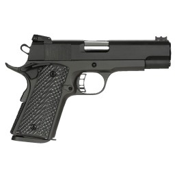 Rock Island 51857 Rock Ultra CCO 45 ACP Caliber with 4.20 Barrel 71 Capacity Overall Black Anodized Finish Aluminum Beavertail F