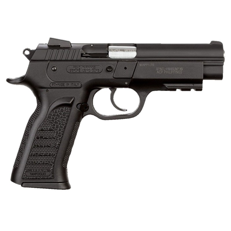 Rock Island 51655 MAPP FS 9mm Luger Caliber with 4.40 Barrel 161 Capacity Overall Black Parkerized Finish Picatinny RailBeaverta