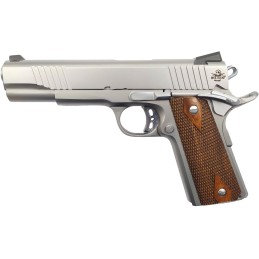 Rock Island 51414 Rock Standard FS CA Compliant 45 ACP Caliber with 5 Barrel 81 Capacity Overall Matte Stainless Steel Finish Be