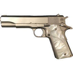 Rock Island 56418 GI Standard FS CA Compliant 45 ACP Caliber with 5 Barrel 81 Capacity Overall Matte Nickel Finish Steel Beavert