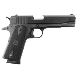 Rock Island 56424 GI Entry  45 ACP 81 5 Black Steel Barrel Black Anodized Black Frame  Slide Rubber Grip Manual ThumbGrip Safety