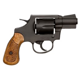 Rock Island 51283 M206 CA Compliant Small Frame 38 Special 6 Shot 2 Black Parkerized Steel Barrel Cylinder  Frame Checkered Wood