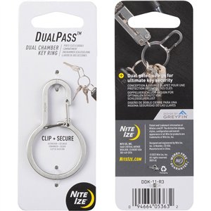 DualPass Dual Chamber Key Ring