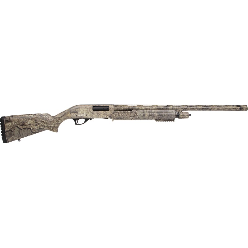 Rock Island PA12H26TIM Pump Action Field 12 Gauge Pump 3 51 26 Realtree Timber Steel Barrel Aluminum Receiver  Fixed Synthetic S