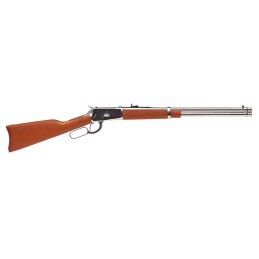 Rossi 923572093 R92  Carbine 38 Special P357 Mag 101 20 Stainless Steel Barrel  Receiver Fixed Straight Hardwood Stock Right Han