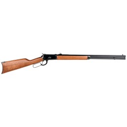 Rossi 920442413 R92  44 Rem Mag Caliber with 121 Capacity 24 Octagon Barrel Polished Black Metal Finish  Brazilian Hardwood Stoc