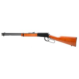 Rossi RL22181WD Rio Bravo  Lever Action 22 LR Caliber with 151 Capacity 18 Round Barrel Polished Black Metal Finish  German Beec