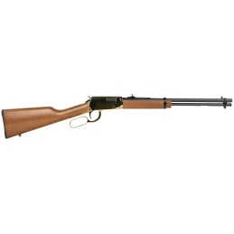 Rossi RL22181WDGLD1 Rio Bravo  22 LR 151 18 Polished Black Barrel Gold Metal Rec Hardwood Furniture