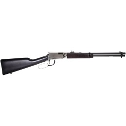 Rossi RL22181WDNI Rio Bravo  22 LR 151 18 Polished Black Barrel Nickel Rec Black Hardwood Furniture