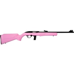 Rossi RS22L1811P RS22  Full Size 22 LR 101 18 Matte Black Steel Barrel Matte Black Grooved Aluminum Receiver Pink Synthetic Fixe