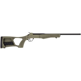 Rossi SSP1OD Tuffy Single Shot 410 Gauge with 18.50 Barrel 3 Chamber 1rd Capacity Matte Black Metal Finish  OD Green Fixed Thumb