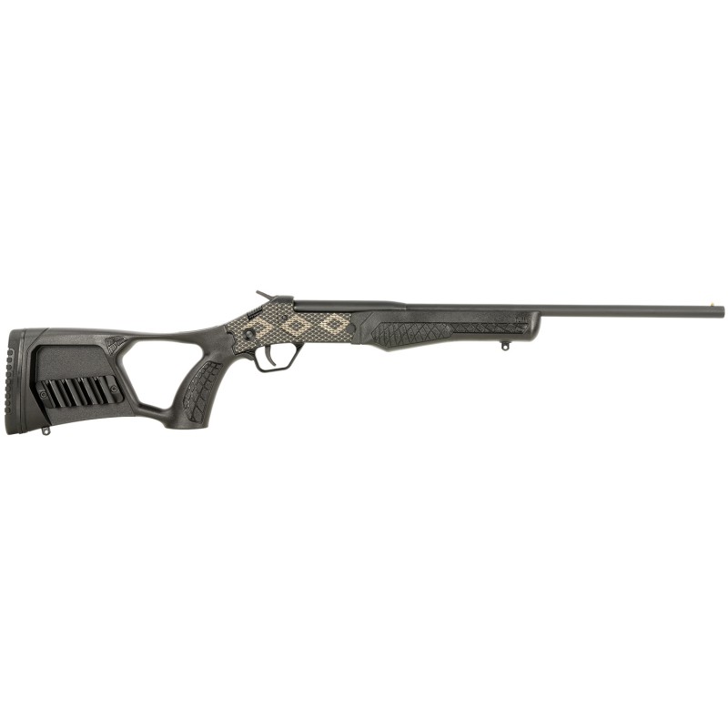 Rossi SSP1BKEN1 Tuffy Youth 410 Gauge with 18.50 Barrel 1rd Capacity Matte Black with Snakeskin Engraving Metal Finish  Black Fi