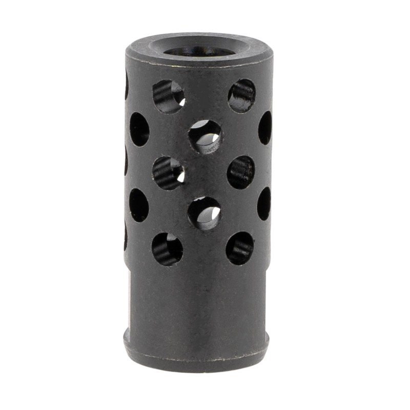 Ruger 90699 Radial Ported Muzzle Brake 35 Caliber Black Oxide Steel with 1228 tpi Threads 1.75 OAL  .8 Diameter