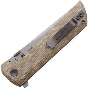 Chop 2 Button Lock Micarta Tan
