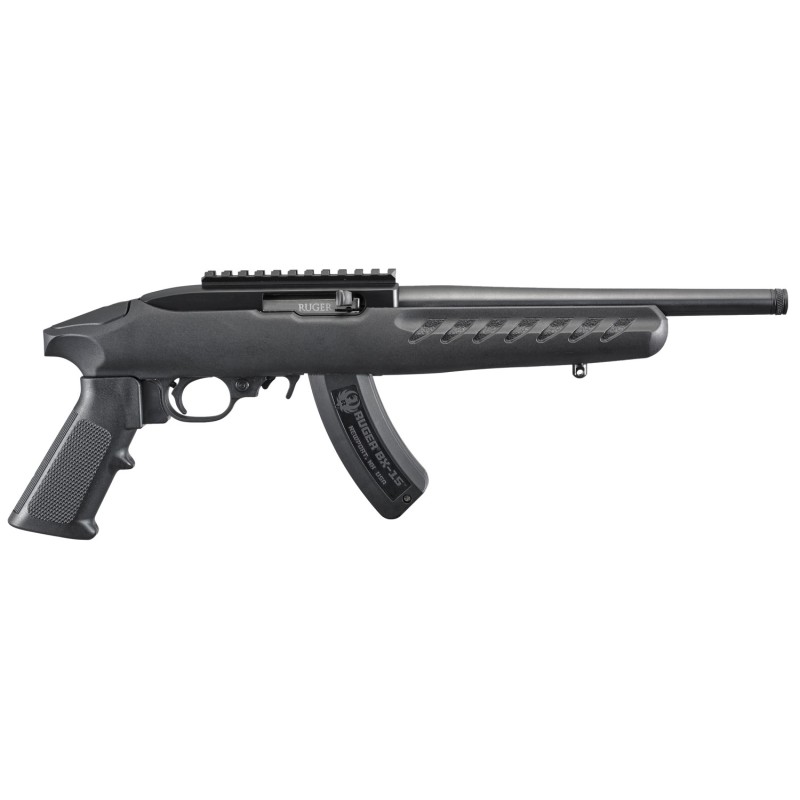 Ruger 4923 22 Charger  22 LR 151 10 Black Steel Barrel Polymer Frame wPicatinny Rail Ergonomic Polymer Grip