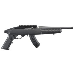 Ruger 4924 22 Charger Takedown 22 LR 151 10 Black SteelThreaded Barrel Matte Black wPicatinny Rail Receiver Black Ergonomic Poly