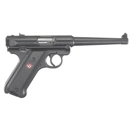 Ruger 40105 Mark IV  22 LR 101 6 Satin Stainless Tapered Barrel Blued Steel Slide  Aluminum Frame Checkered Synthetic Grip