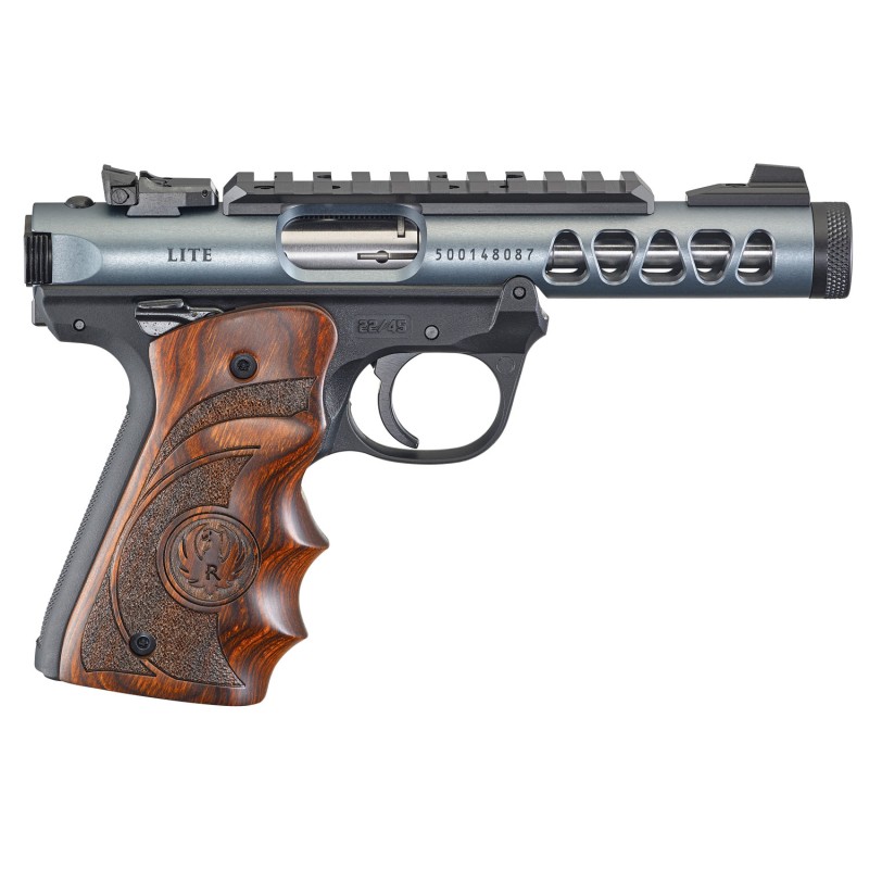 Ruger 43921 Mark IV 2245 MA Compliant 22 LR 101 4.40 Satin Stainless Steel Barrel Diamond Gray Anodized Ventilated Aluminum wPic