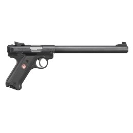 Ruger 40173 Mark IV Target 22 LR 101 10 Overall Blued Bull Barrel Slide  Frame Black Checkered Polymer Grips