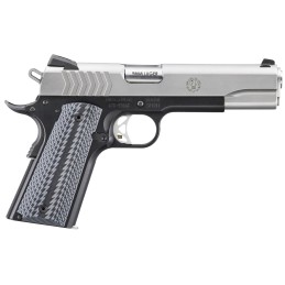 Ruger  SR1911  Full Size 9mm Luger 91 5 Stainless Steel Barrel Satin Stainless Steel Serrated Slide Black Anodized Aluminum Fram