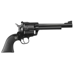 Ruger 0318 Blackhawk Convertible 9mm Luger357 Mag 6 Shot 6.50 Blued Steel Barrel Blued Cylinder Blued Steel Frame Black Checkere