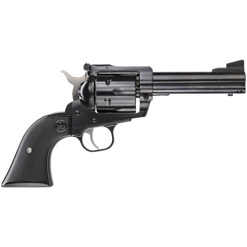 Ruger 0446 Blackhawk Convertible 45 Colt LC45 ACP 6 Shot 4.63 Blued Steel Barrel Blued Cylinder Blued Steel Frame Black Checkere