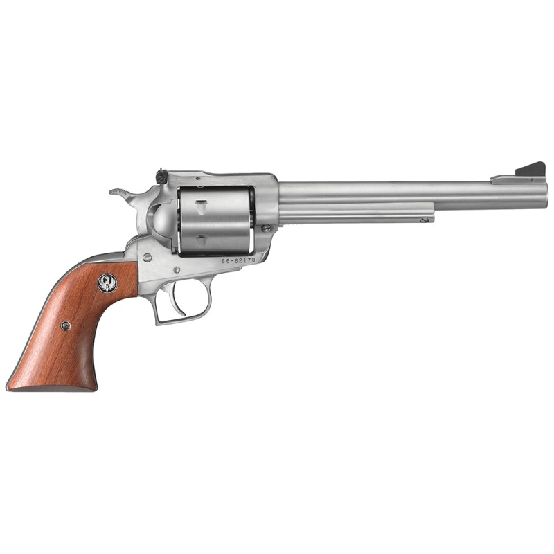 Ruger 0804 Super BlackHawk  44 Rem Mag  7.50 Barrel 6rd Cylinder Satin Stainless Steel Hardwood Grip Transfer Bar Safety