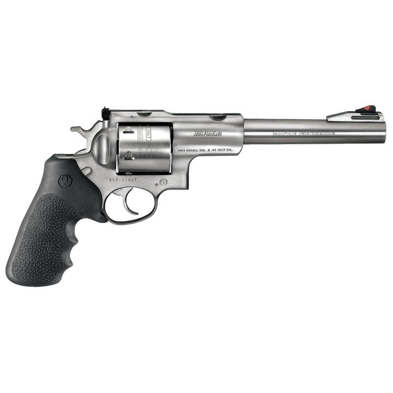 Ruger 5505 Super Redhawk  Large Frame 454 Casull 6rd 7.50 Satin Stainless wIntegral Mount Barrel Satin Stainless Cylinder  Frame