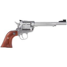 Ruger 8150 SingleNine  22 WMR  6.50 Barrel 9rd Capacity  Satin Stainless Steel Hardwood Gunfighter Grip Williams Gin Sight Co. F