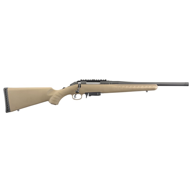 Ruger 16976 American Ranch  Full Size 7.62x39mm 51 16.12 Matte Black Threaded Barrel Picatinny Rail Steel Receiver Flat Dark Ear