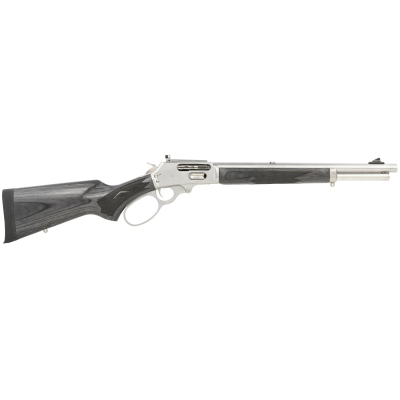 Marlin 70450 1895 Trapper Full Size 4570 Gov 51 16.10 Polished Stainless Steel Threaded Barrel Polished Stainless Stainless Stee