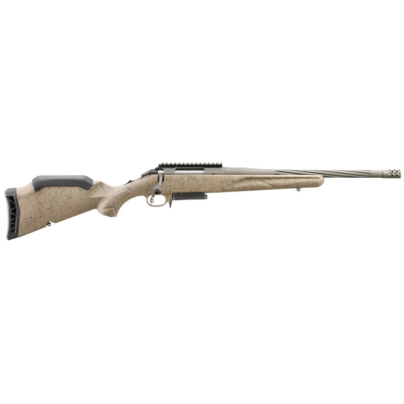 Ruger 46928 American Ranch Gen II Full Size 6.5 Creedmoor 31 16.10 Cobalt Cerakote Spiral Threaded Barrel Picatinny Rail Steel R