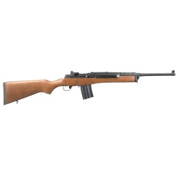 Ruger 5816 Mini14 Ranch 5.56x45mm NATO 201 18.50 Barrel Blued Alloy Steel Hardwood Stock Optics Ready