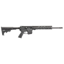 Ruger 8537 AR556  5.56x45mm NATO 101 16.10 Heavy Contour Barrel Black Hard Coat Anodized 7075T6 Aluminum Forgings 6 Position Col