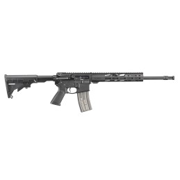 Ruger 8530 AR556  300 Blackout 301 16.10 Heavy Contour Barrel Black Hard Coat Anodized 7075T6 Aluminum Forgings 6 Position M4Sty