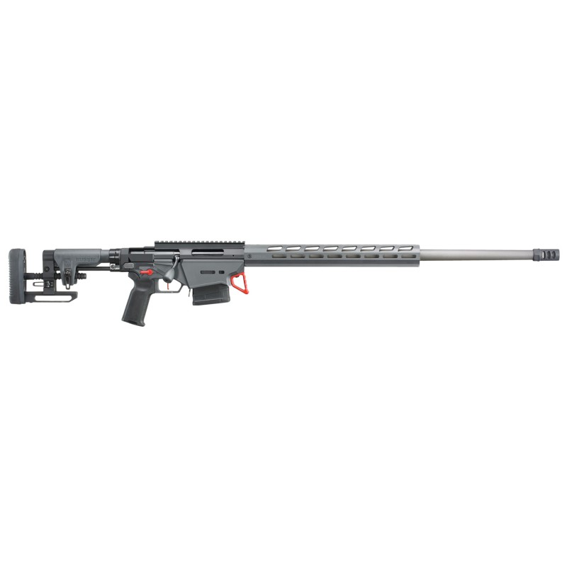 Ruger 18085 Precision  6mm Creedmoor 26 101 Stainless Steel Gray Left Side Folding Ruger Precision MSR Stock Black Magpul MOEK2 